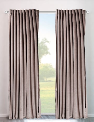 MY HOME Curtains & Drapes in Beige: front