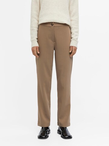 OBJECT Loose fit Trousers 'Sigrid Cassie' in Brown: front