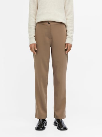 OBJECT Loose fit Pants 'Sigrid Cassie' in Brown: front