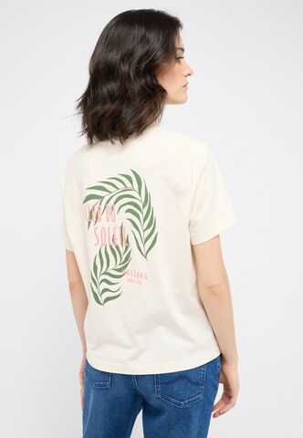 T-shirt 'Floris' MUSTANG en blanc : devant