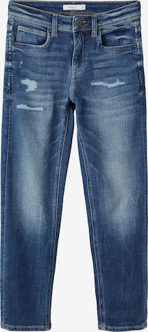 NAME IT Slimfit Jeans 'Silas' in Blauw: voorkant