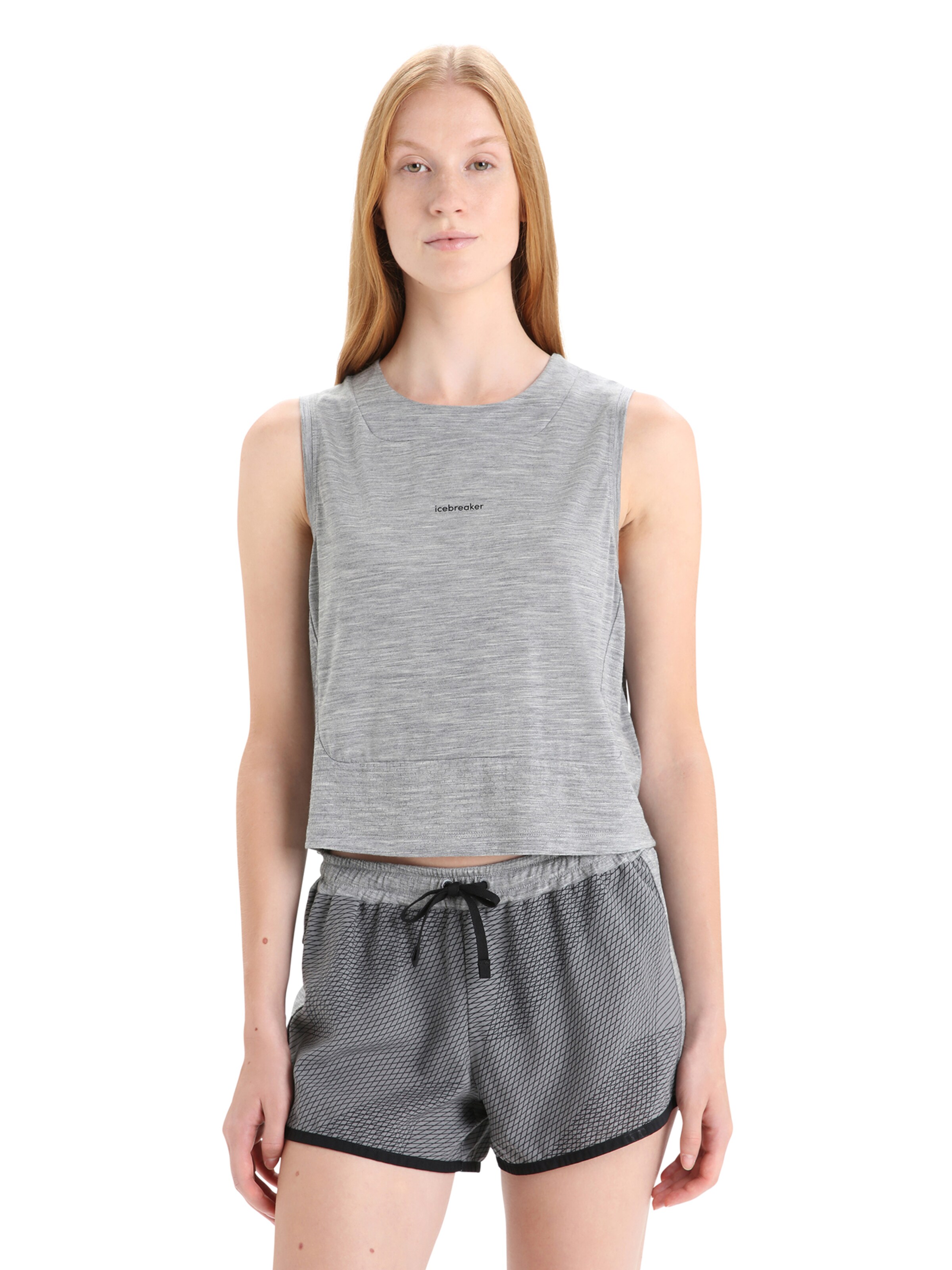 ICEBREAKERTehnička sportska majica - siva boja: prednji dio