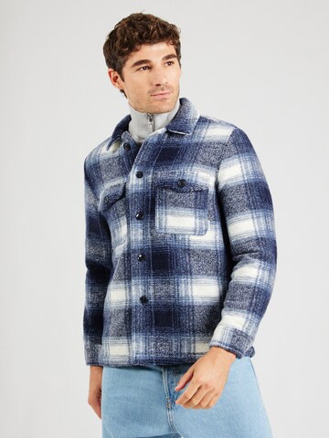 Regular fit Camicia di Lindbergh in blu: frontale