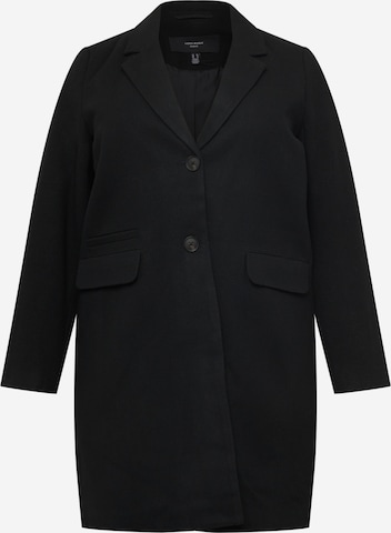 Vero Moda Curve Płaszcz przejściowy 'BONUS' w kolorze czarny: przód