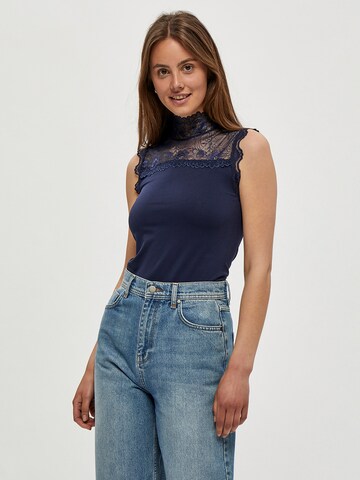 minus - Top 'Vanessa' en azul: frente
