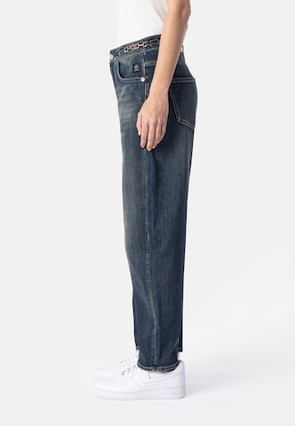 Barrel Jeans 'Yoana Gold' de la Elias Rumelis pe albastru