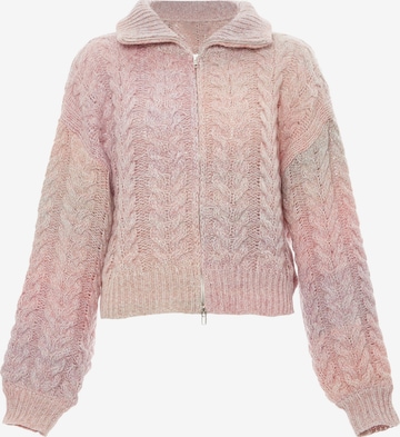 Cardigan MYMO en rose : devant