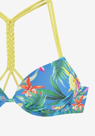 VENICE BEACH T-Shirt Bikini zgornji del | modra barva