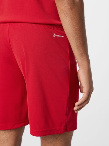 ADIDAS SPORTSWEAR Regular Workout Pants 'Entrada 22' in Red