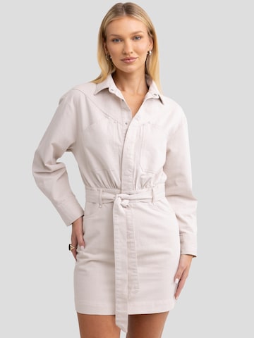 Abito camicia 'Keresi' di BIG STAR in beige: frontale