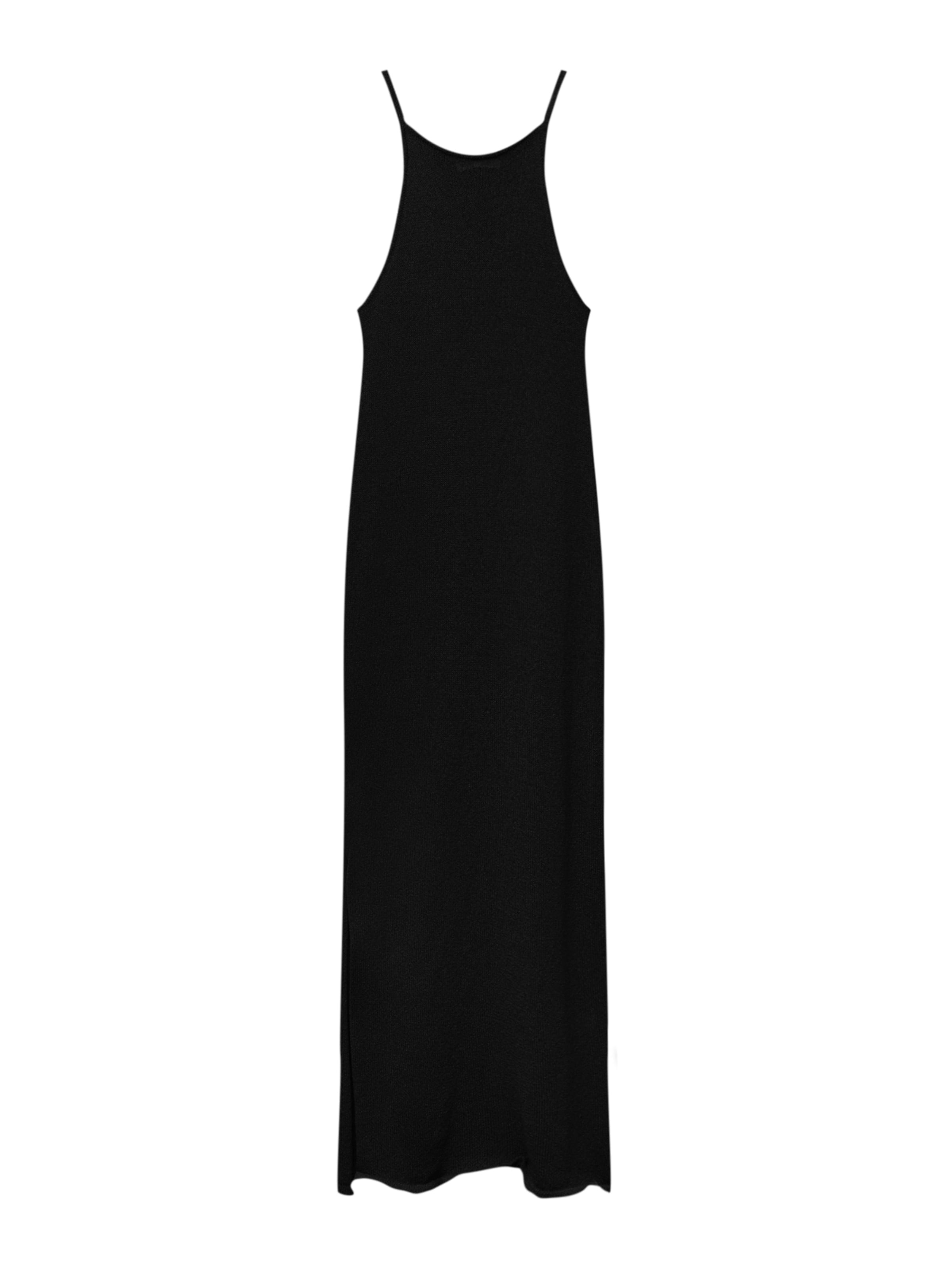 Pull&Bear Pletené šaty - Čierna: predná strana