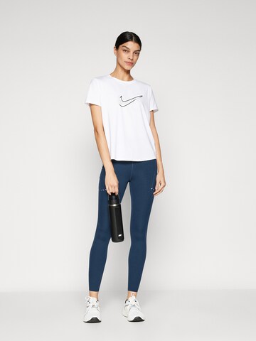 T-shirt fonctionnel 'One' NIKE en blanc