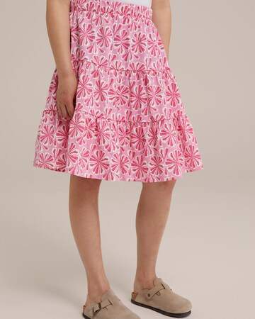 Jupe WE Fashion en rose : devant