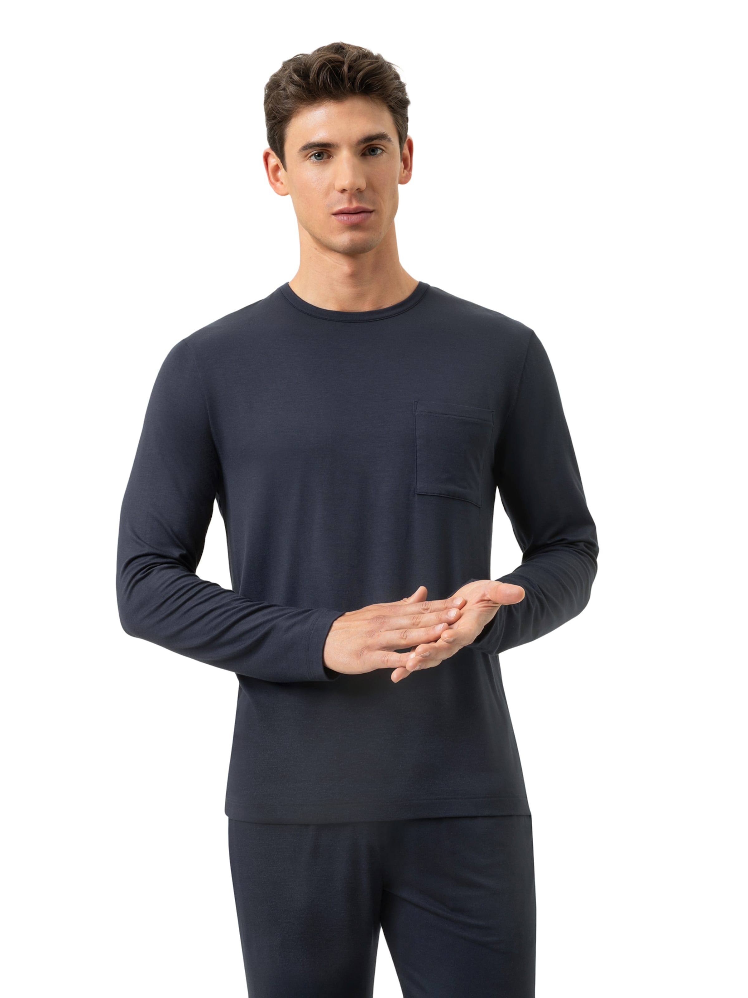 T-Shirt 'Jefferson' Mey en bleu : devant