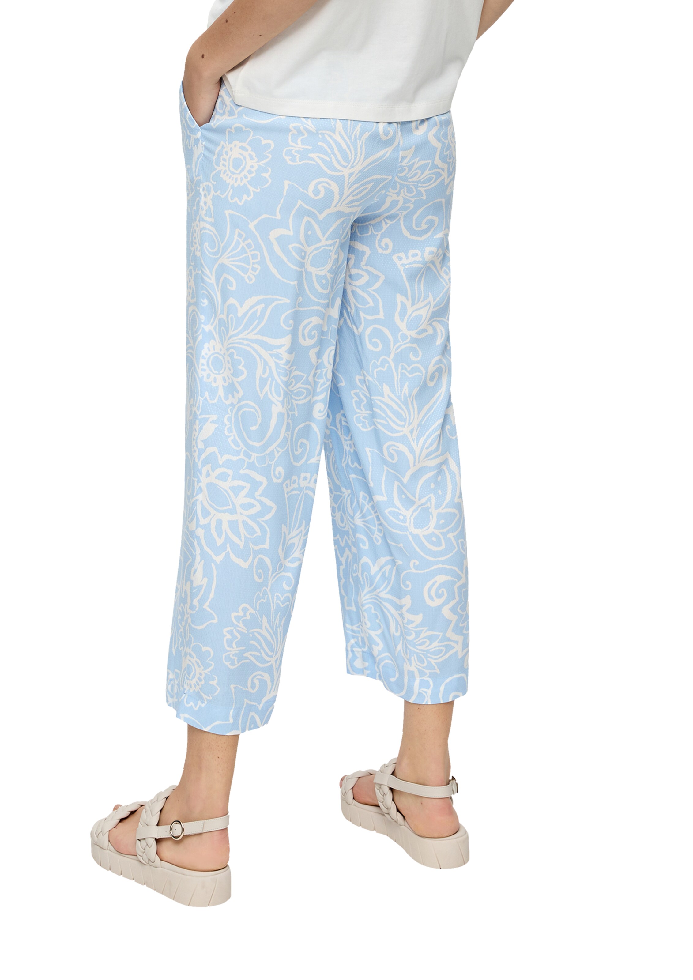 s.Oliver Wide leg Παντελόνι σε μπλε