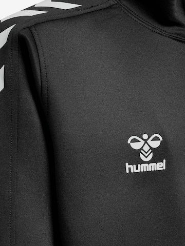Hummel Athletic Zip-Up Hoodie 'Core Xk Poly' in Black