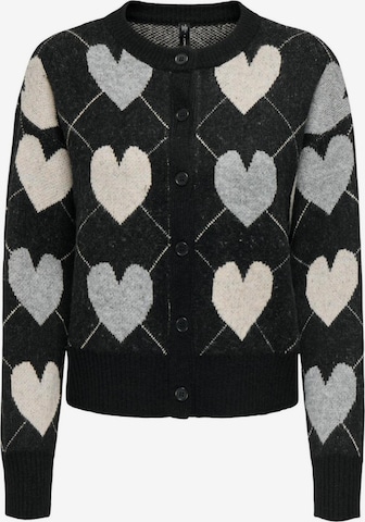 Giacchetta 'Onlritu Ls O-Neck Jaq Cardigan Knt 15384843' di ONLY in nero: frontale