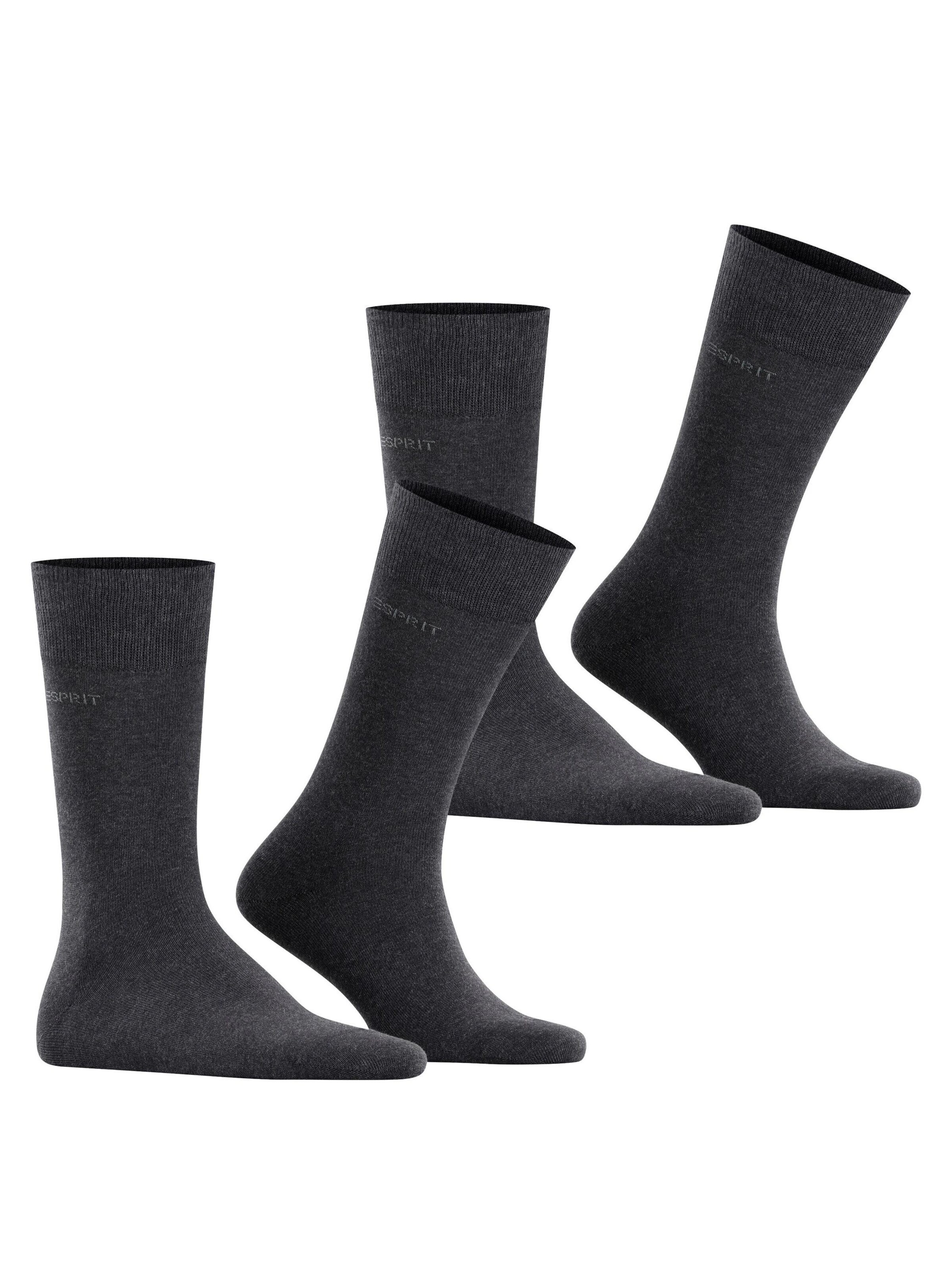 ESPRIT Socken 'Basic Uni 2-Pack'‌ in Grau