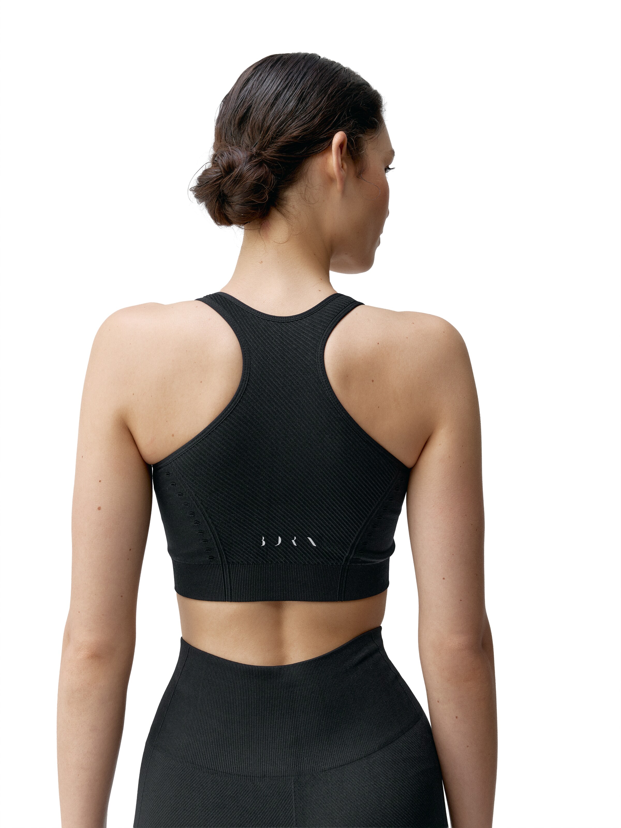 Born Living Yoga Sporttop ' Soma ' in Zwart