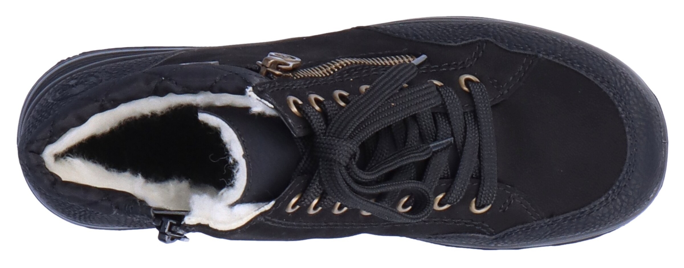 Rieker Schnürstiefelette in Schwarz