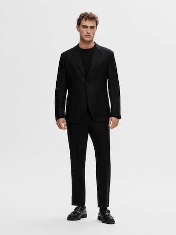 SELECTED HOMME Regular fit Colbert in Zwart