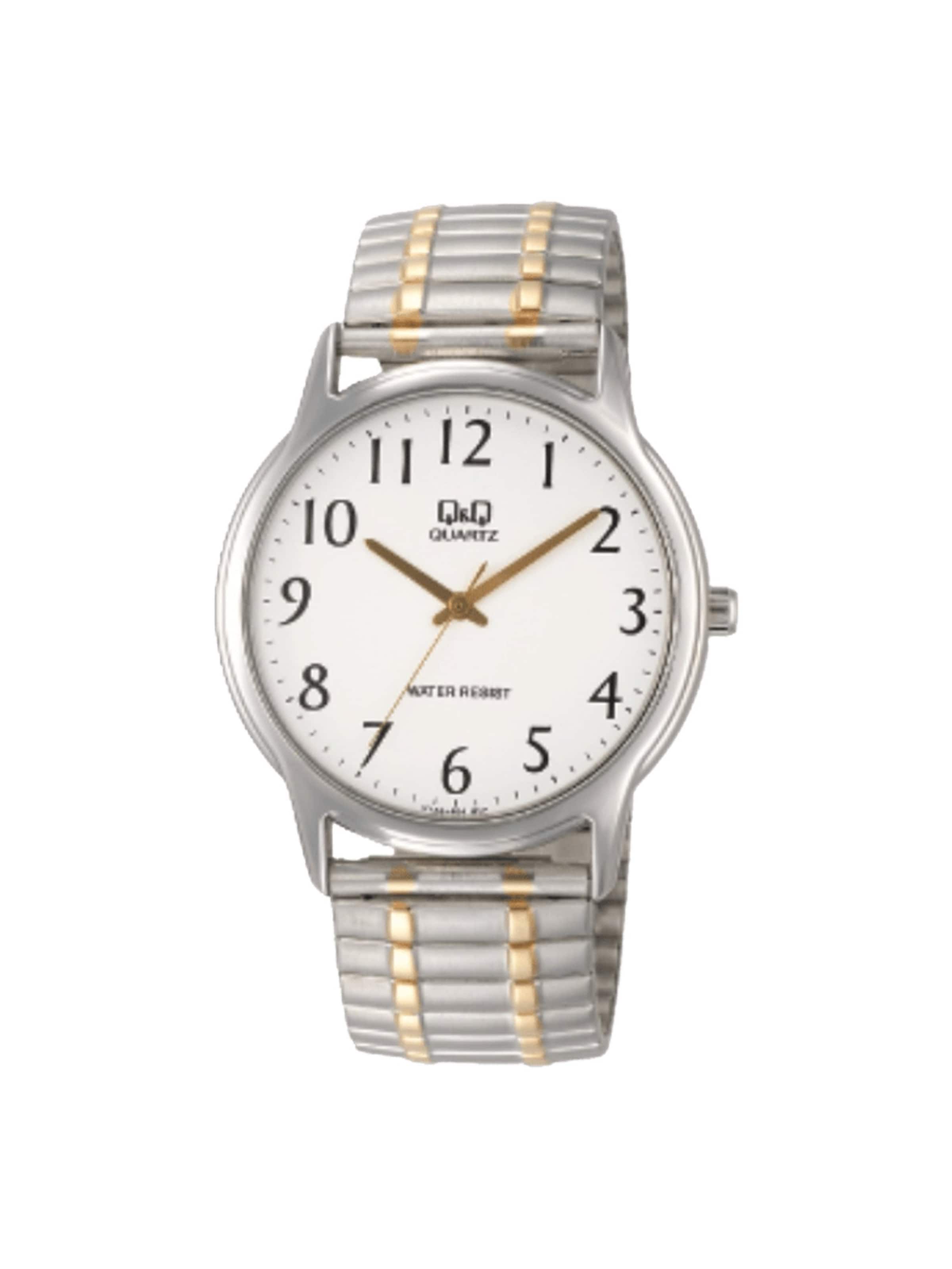 Q&Q Analoog horloge in Goud: voorkant