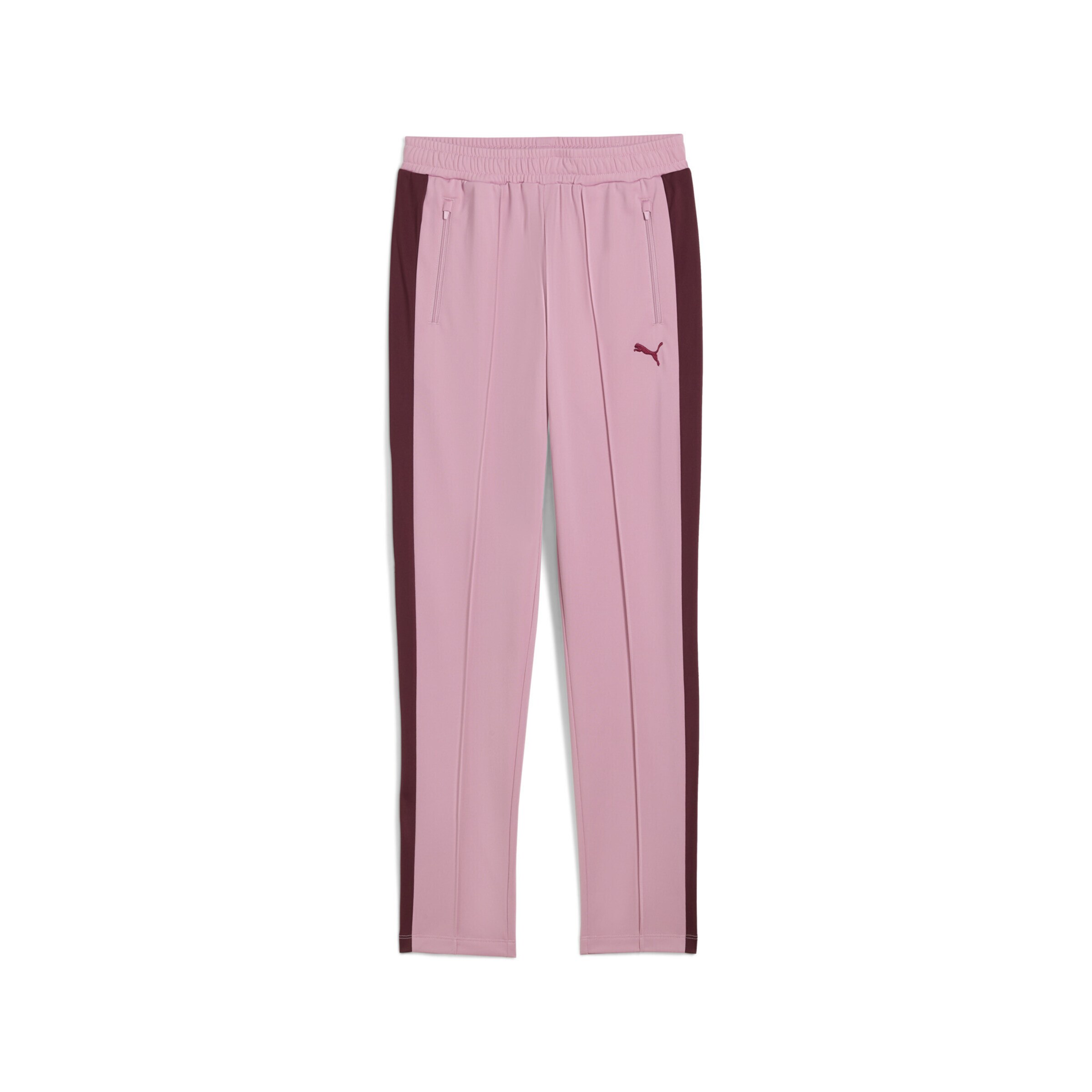 Coupe slim Pantalon de sport 'T7 Always On' PUMA en rose : devant