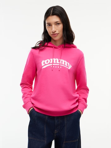 Tommy Jeans - Sudadera 'ESS' en rosa: frente