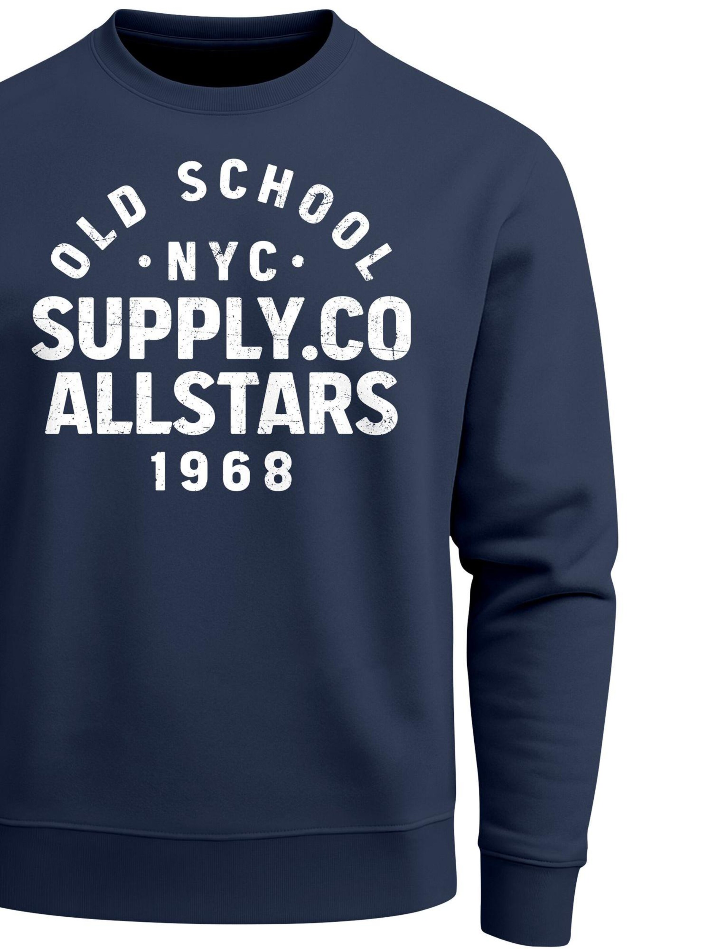 Neverless Sweatshirt 'Oldschool 3' in Blue