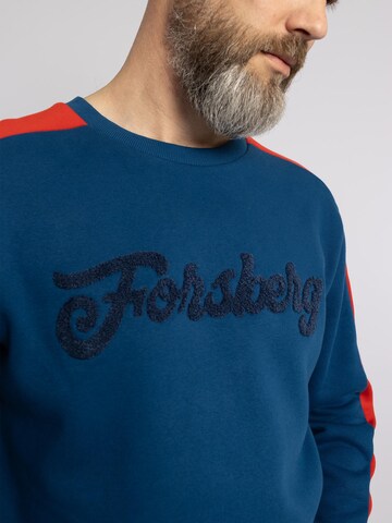 FORSBERG Sweatshirt 'mit Vintage Logo Sweatshirt' in Blue