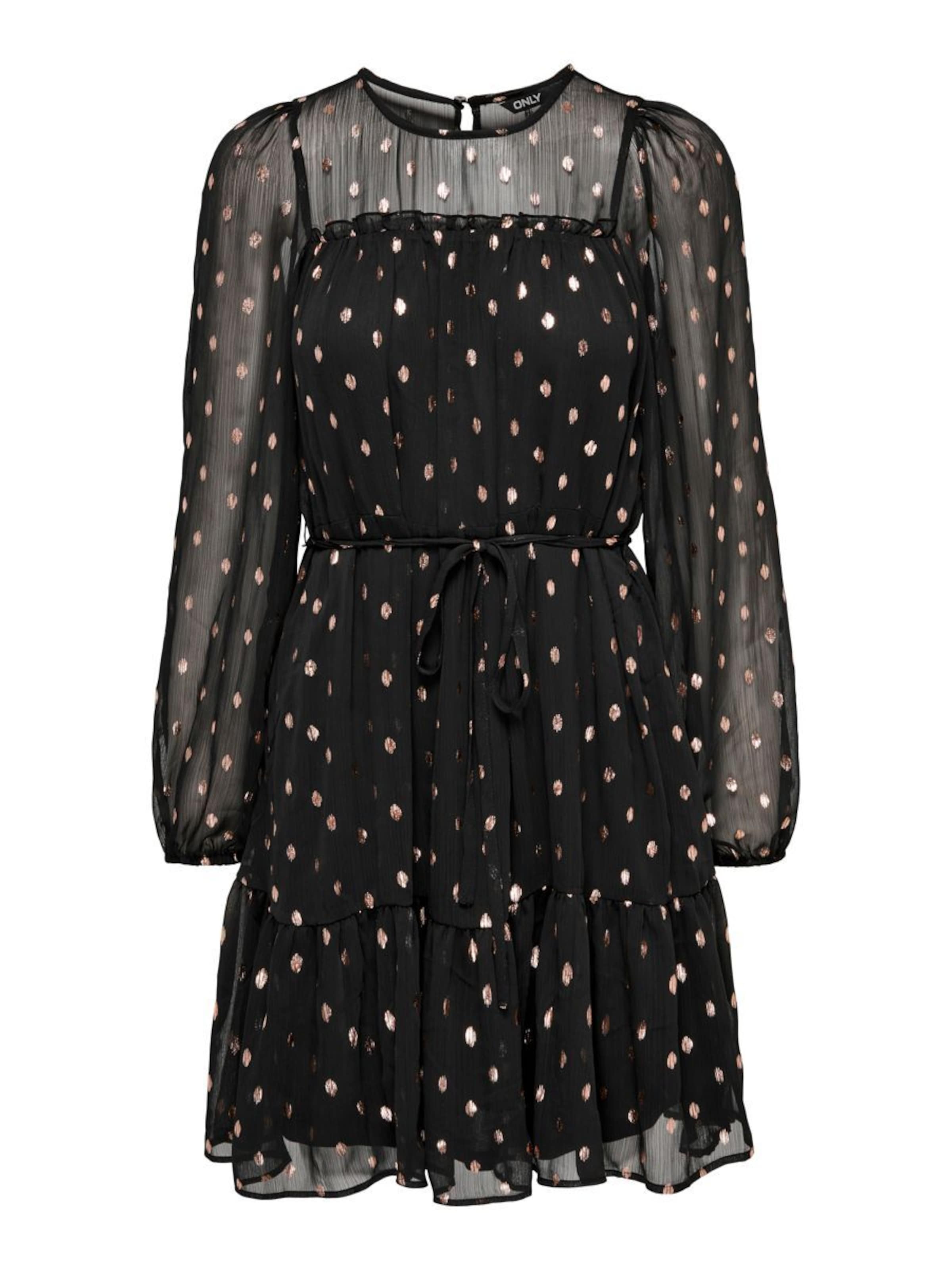 ONLY Kokteilikleit 'ONLIvy', värv must: eest vaates