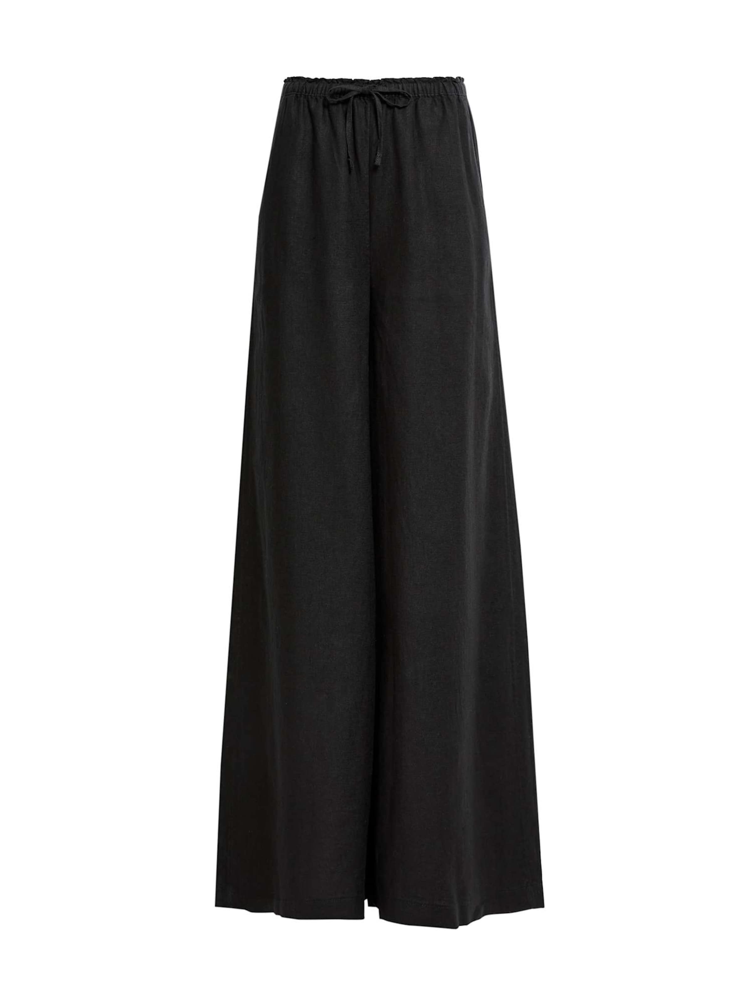Wide leg Pantaloni di Marks & Spencer in nero: frontale