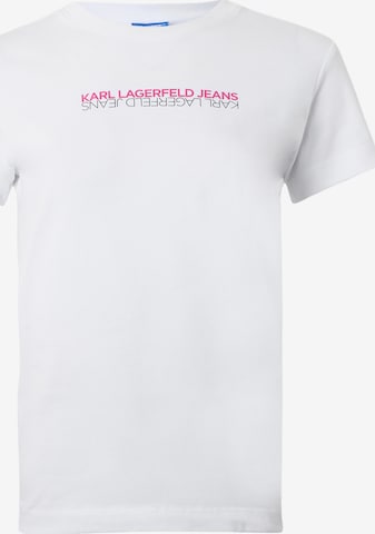 KARL LAGERFELD JEANS Koszulka w kolorze biały: przód