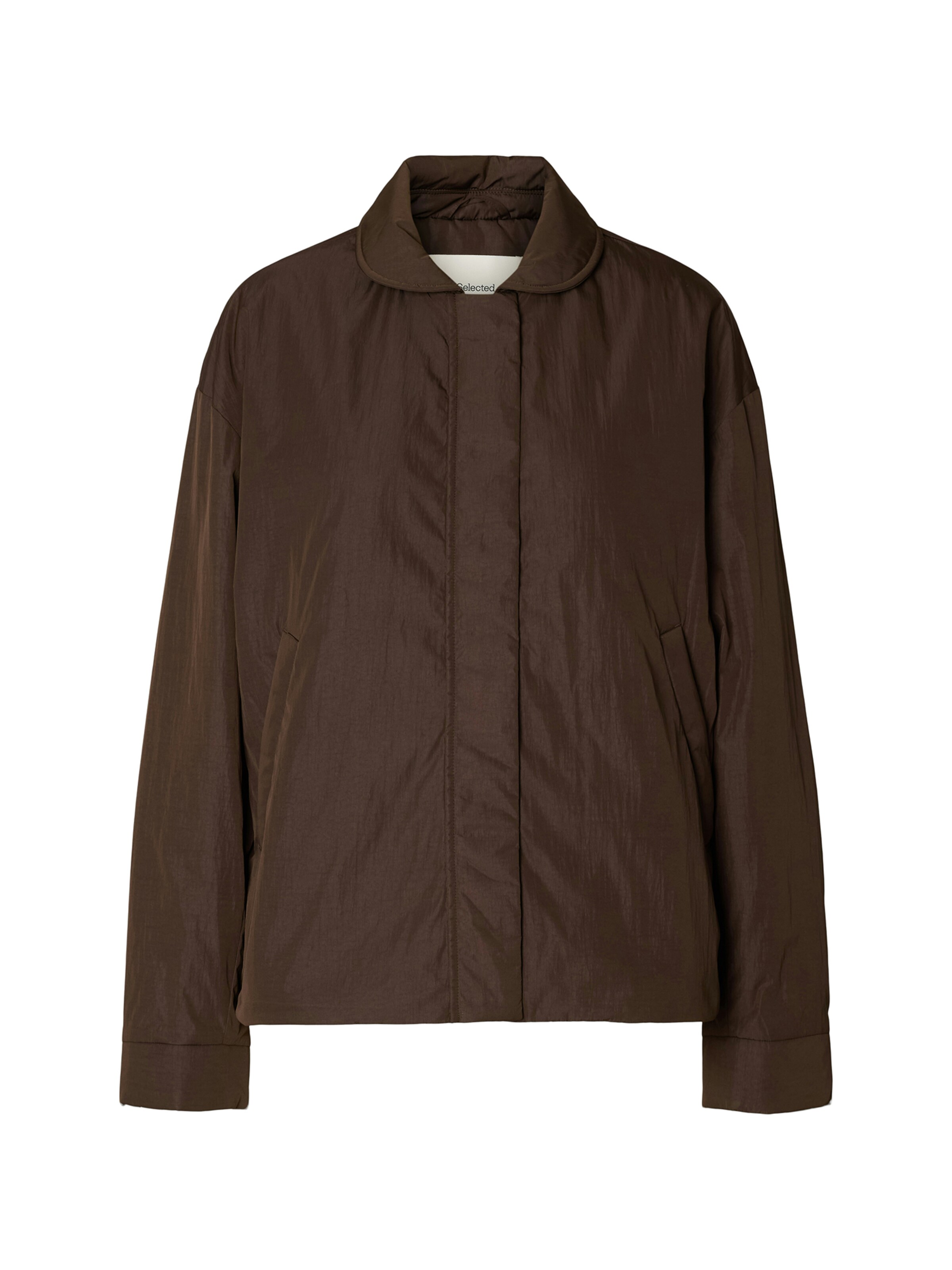 SELECTED Between-season jacket 'SLWTASMIN' in Brown: front