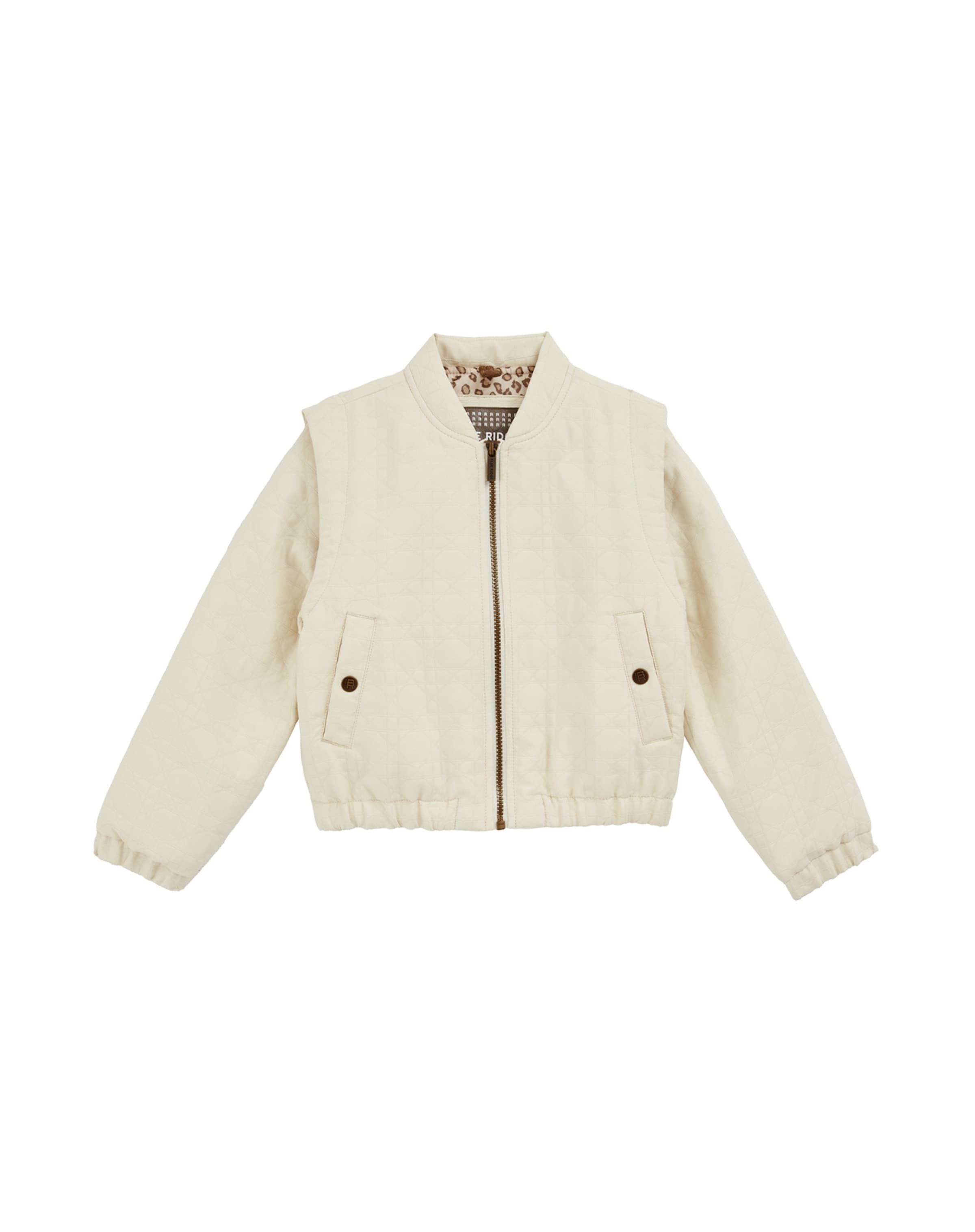 WE Fashion Φθινοπωρινό και ανοιξιάτικο μπουφάν σε λευκό: μπροστά