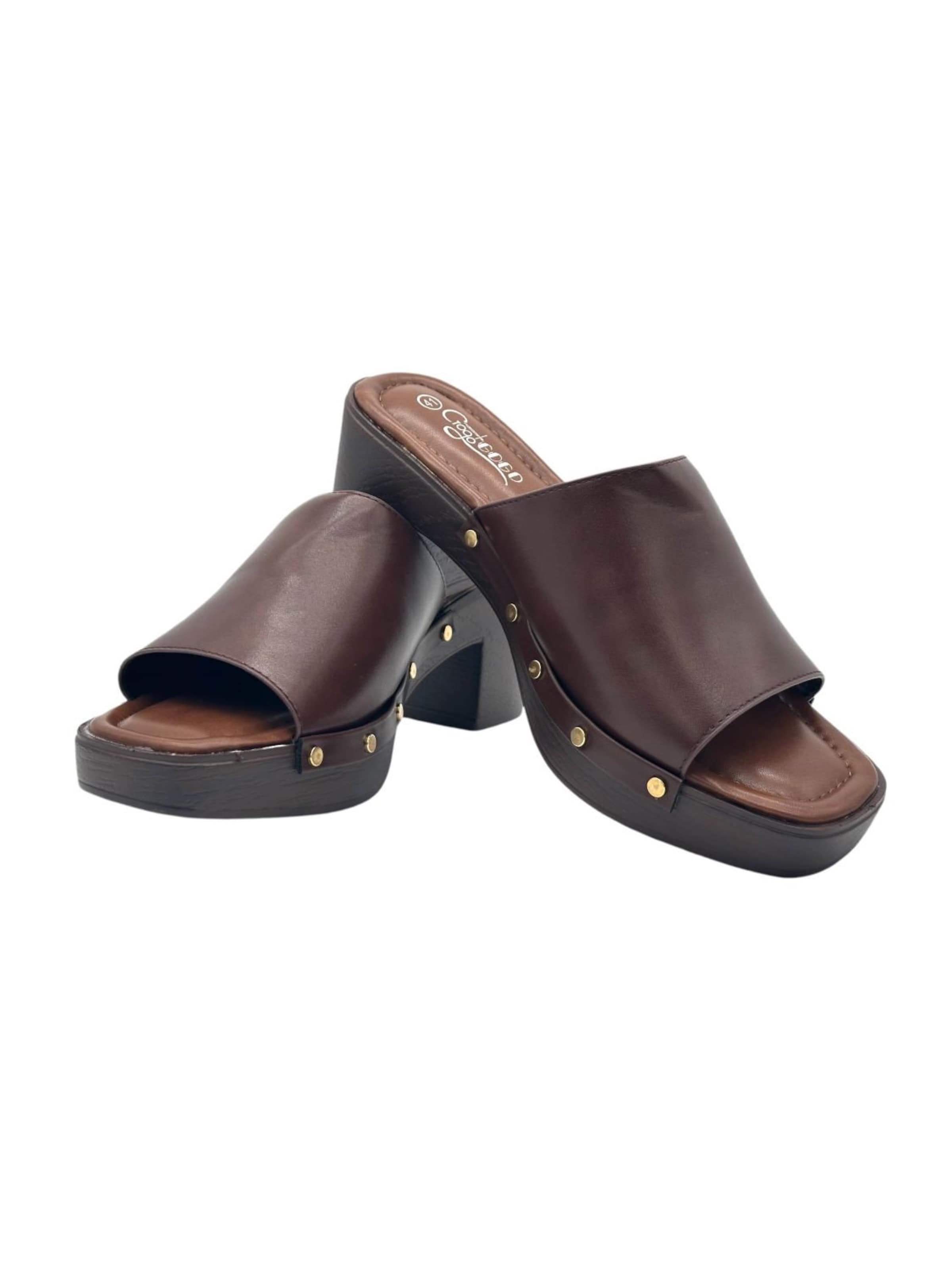 Nowaland Mules in Brown