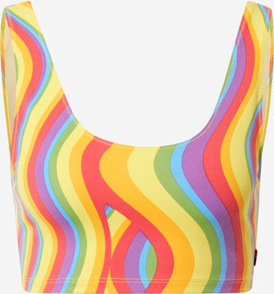 LEVI'S ® Bikinitoppi 'Sports Bra Hook Up' värissä vesi / sitruuna / vaaleankeltainen / neonvioletti / grenadiini, Tuotenäkymä
