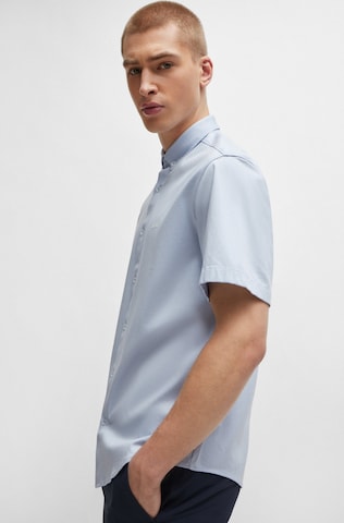BOSS Regular fit Button Up Shirt 'Motion' in Blue