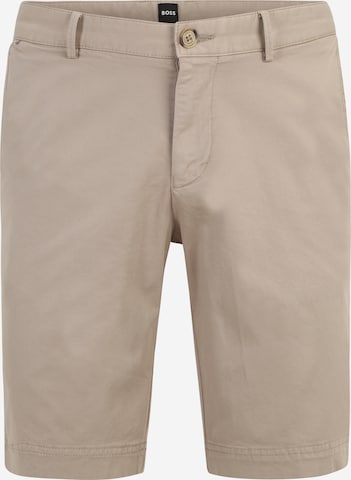 Pantalon chino BOSS en beige : devant