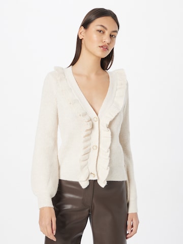 River Island Knit cardigan in Beige: front