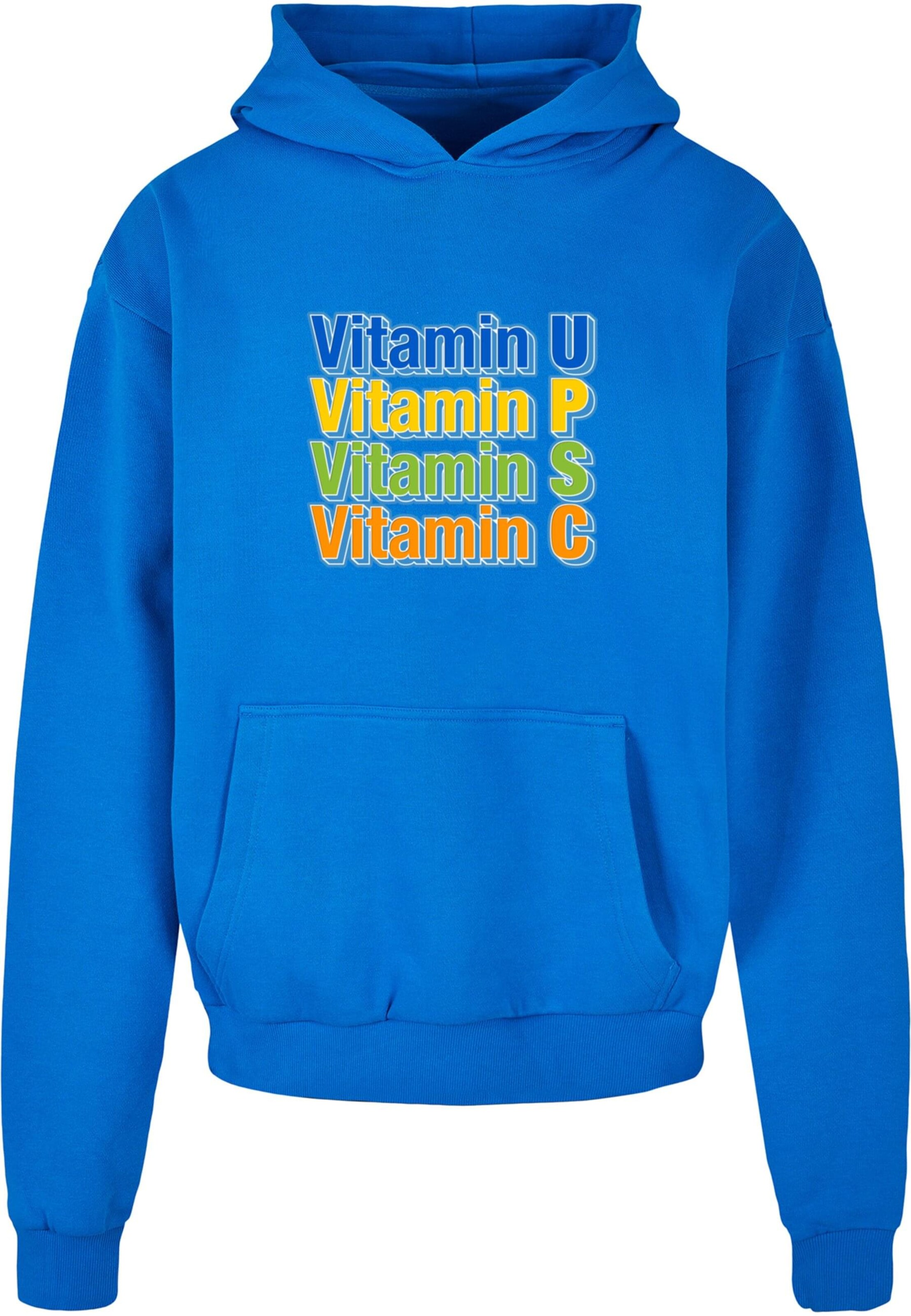 Sweat-shirt 'Vitamin UPSC' MT Upscale en bleu : devant