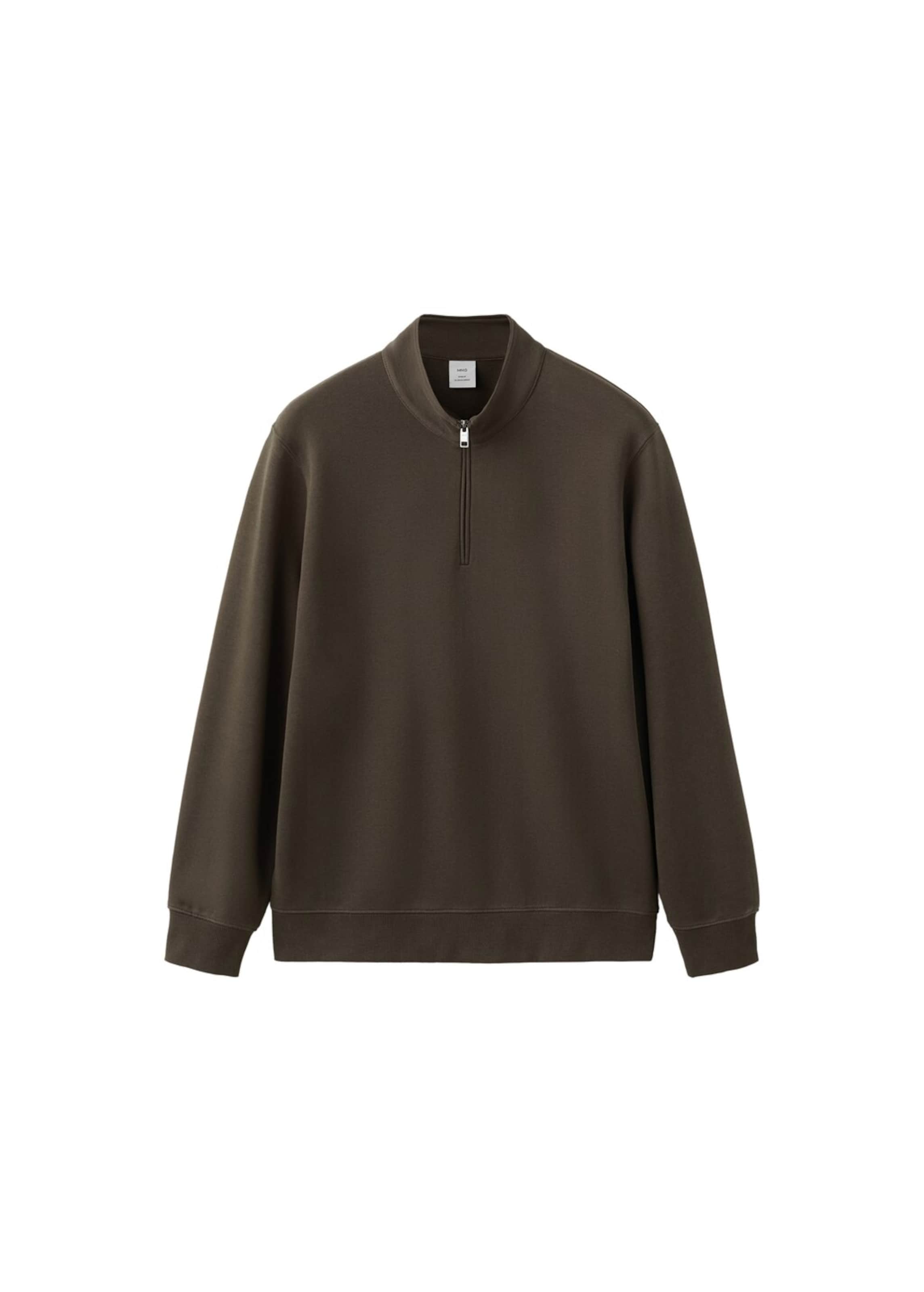 MANGO MAN Sweatshirt 'Winne' in Brown: front