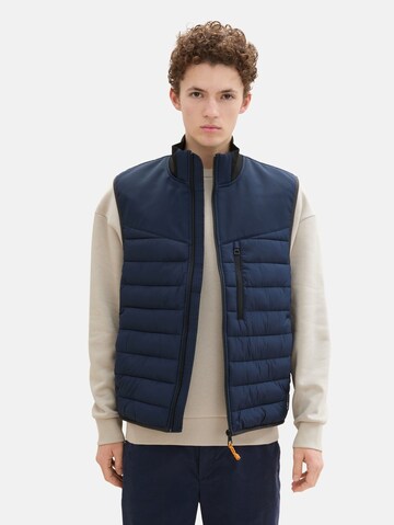 TOM TAILOR DENIM Vest in Blue: front