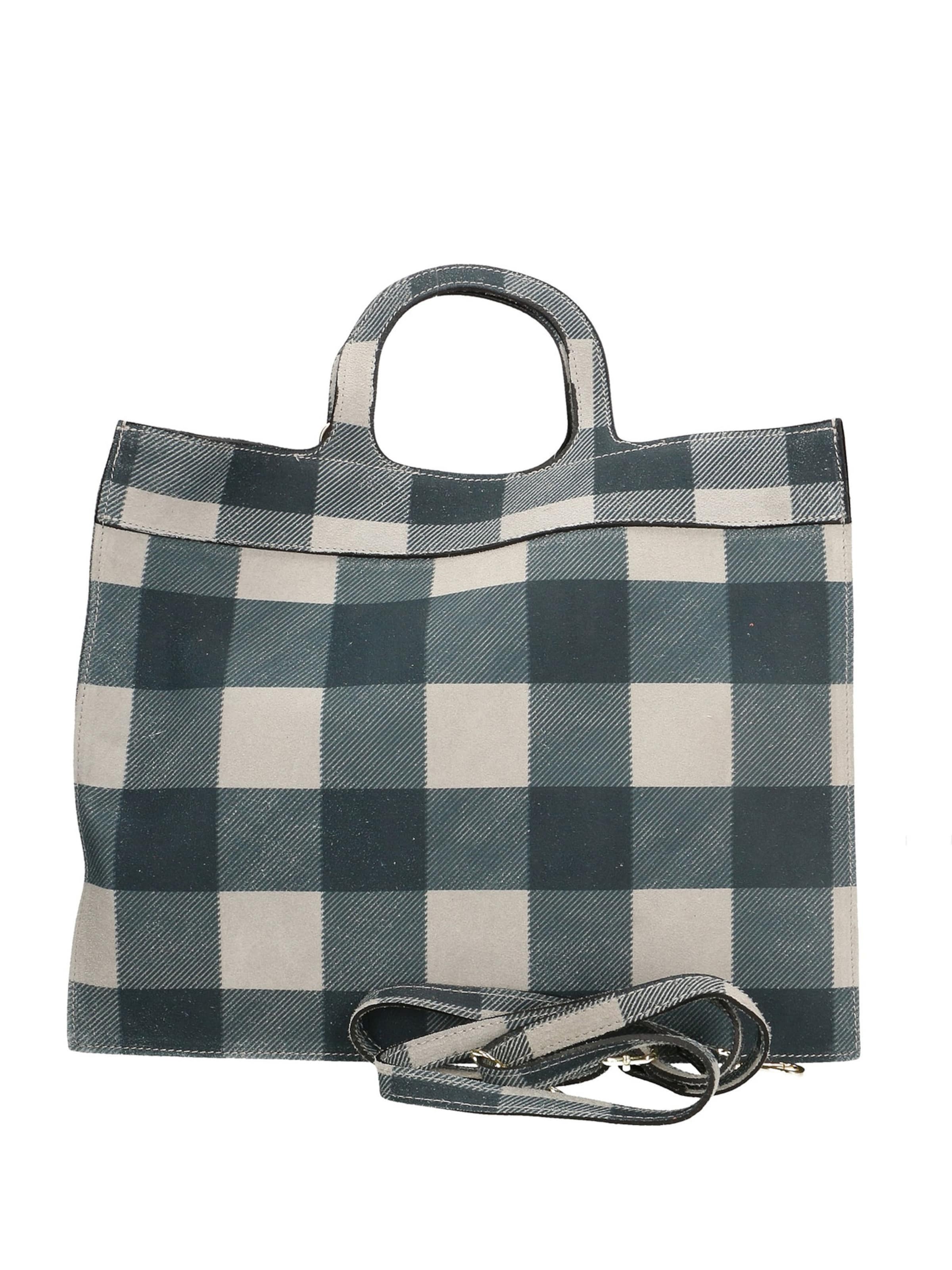 Borsa a mano 'Borsa a Mano Donna Ivy Design Vera Pelle Scamosciata Made in Italy' di Gave Lux in blu