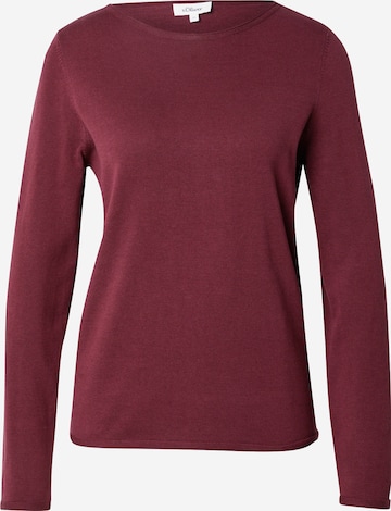 s.Oliver Pullover in Rot: Vorderseite
