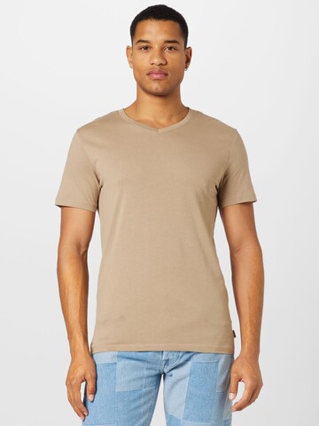 JACK & JONES T-Shirt in Beige: predná strana