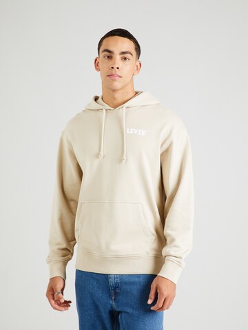 LEVI'S ® - Ajuste regular Sudadera 'Relaxed Graphic Hoodie' en beige: frente