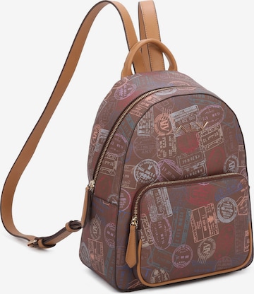 Sac à dos ALV By Alviero Martini en marron : devant