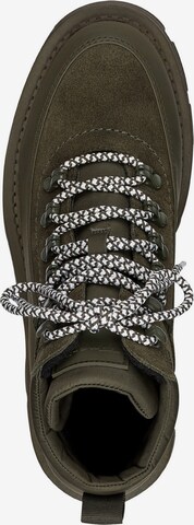 TAMARIS Lace-Up Ankle Boots in Green