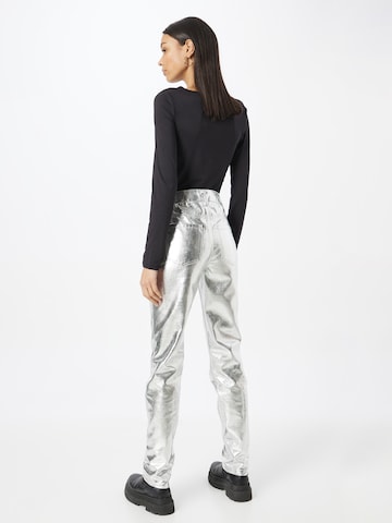 River Island Regular Broek in Zilver